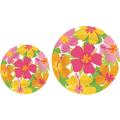 Pappteller Pinke Hibiskusblüte 8er Pack