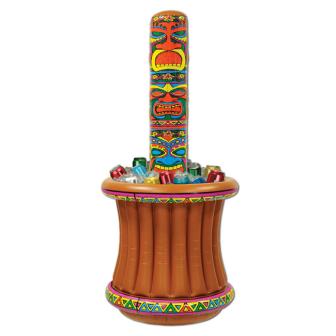 Aufblasbarer Getränkekühler "Tiki Maske" 157 x 69 cm