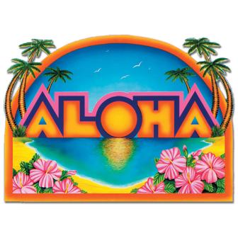Dekoschild Aloha 45 x 63 cm