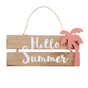 Holzschild "Hello Summer" 29 x 12,5 cm