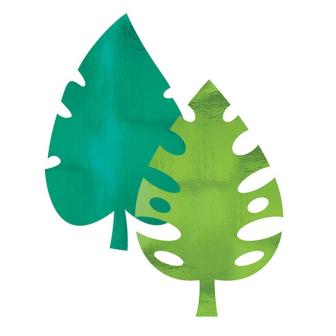 Tischdeko "Glänzende Palmblätter" 8er Pack