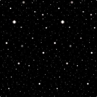 Wanddeko Sternenhimmel 1,2 x 12,2 m