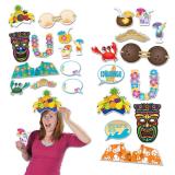 Foto-Accessoires "Hawaii-Party" 12-tlg.