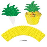 Muffin-Deko Set "Ananas" 24-tlg.