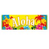 Stoff-Banner Aloha 220 x 74 cm