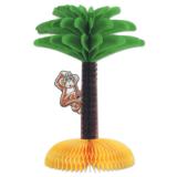 Tischdeko Palme mit Affe 33 cm