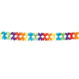Wabenpapier-Girlande "Buntes Paradies" 6 m
