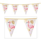 Wimpel-Girlande "Party-Flamingo" 4 m