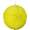 Einfarbige Runde Lampions 22 cm 10er Pack - gelb