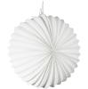 Einfarbige Runde Lampions 22 cm 10er Pack - weiß