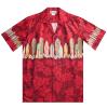 Original Hawaiihemd Aloha Surfboards in rot