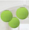 Einfarbige Lampions 3er Pack 24 cm - grün
