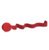 Einfarbiges Kreppband 250 x 4 cm - rot