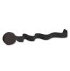 Einfarbiges Kreppband 250 x 4 cm - schwarz