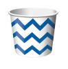 Eisbecher "Crazy Stripes" 6er Pack - blau