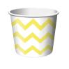 Eisbecher "Crazy Stripes" 6er Pack - gelb