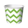 Eisbecher "Crazy Stripes" 6er Pack - grün