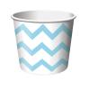 Eisbecher "Crazy Stripes" 6er Pack - hellblau