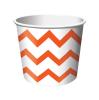 Eisbecher "Crazy Stripes" 6er Pack - orange