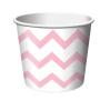 Eisbecher "Crazy Stripes" 6er Pack - rosa