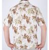 Hawaiihemd Floral Hawaiian Elegance in beige Rückenansicht