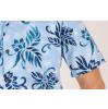 Hawaiihemd Floral Hawaiian Elegance in blau Nahaufnahme