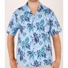 Hawaiihemd Floral Hawaiian Elegance in blau