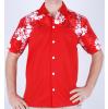 Hawaiihemd Pacific Flower Mix in rot