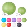 Einfarbige Lampions 3er Pack - grün