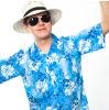 Hawaiihemd Pacific Flower Blau 2