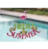 Wanddeko aus Holz "Hello Summer" 39,5 x 31 cm - Dekobeispiel